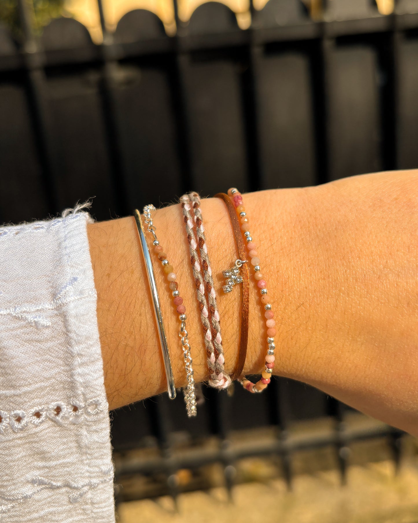 Bracelet Rhodonite Chaîne