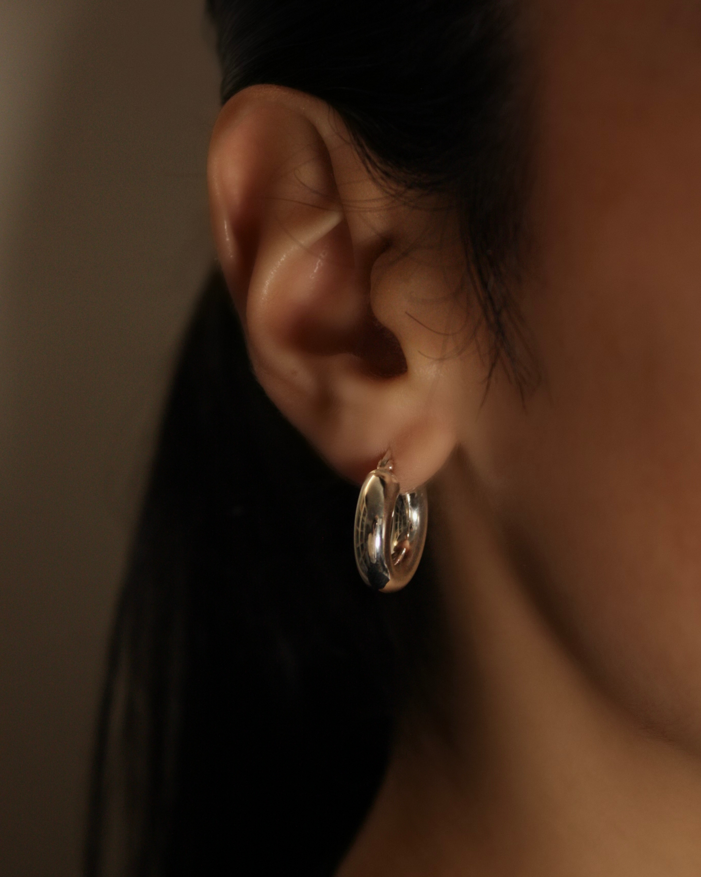 hoops argent classy porte