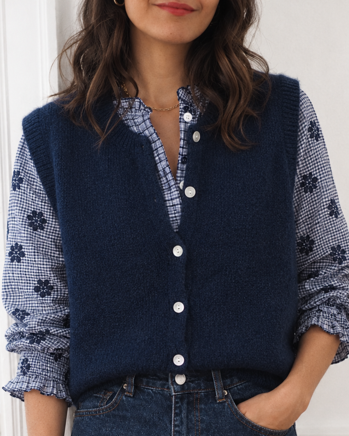 Gilet sans manches Héra - Bleu Marine