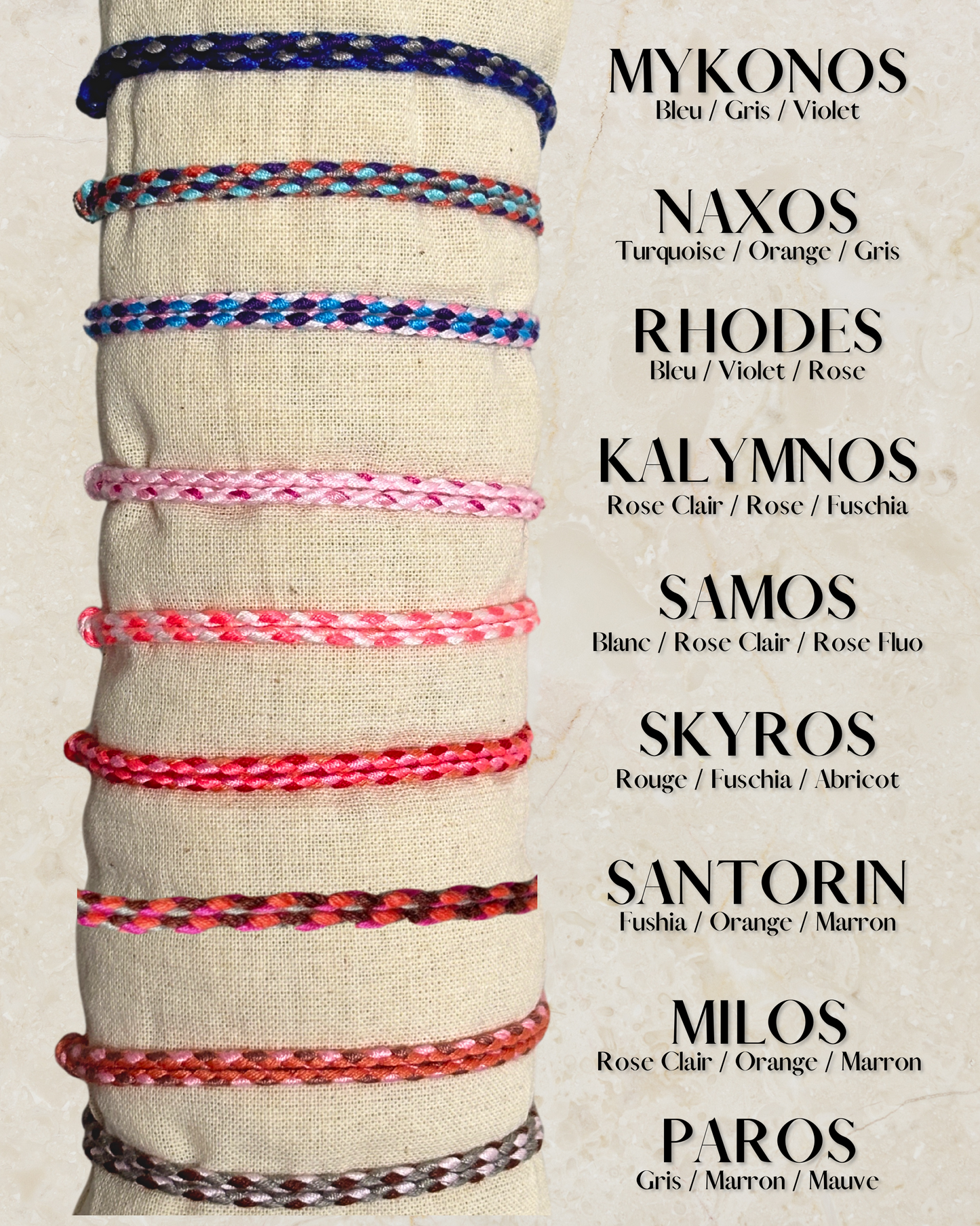 Collier Cordon Tressé Personnalisé