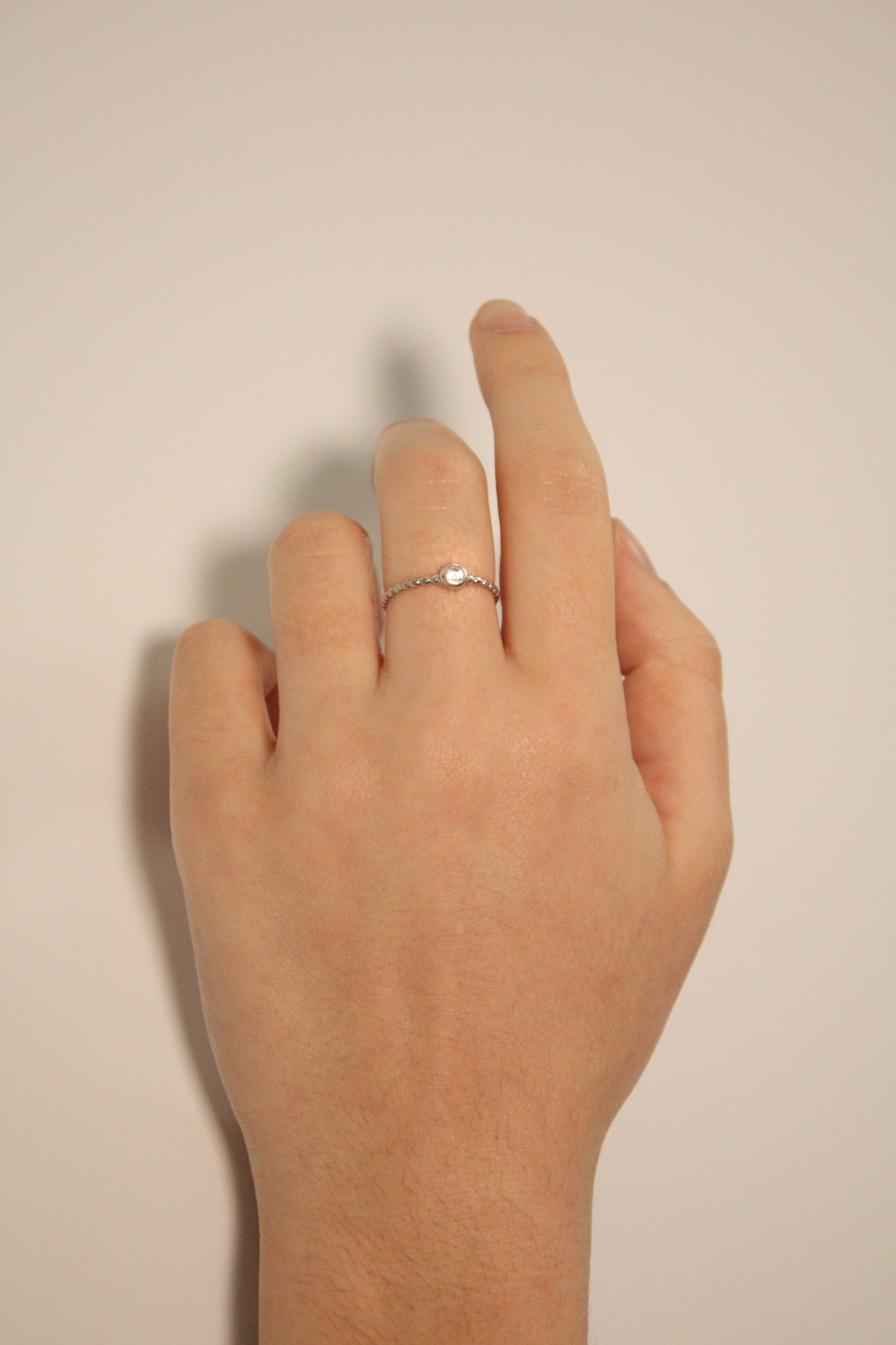 bague cassy argent porté