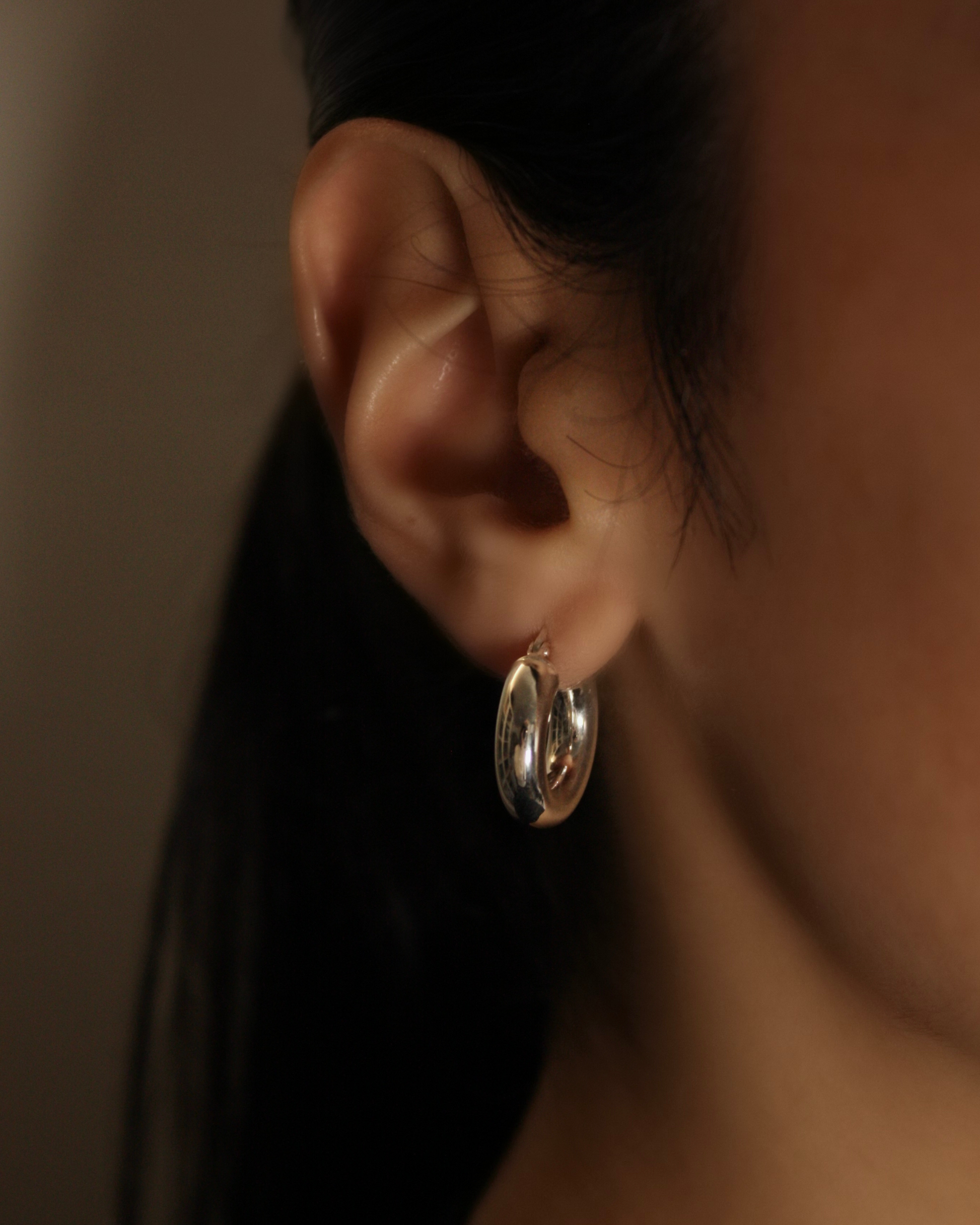 hoops argent classy porte