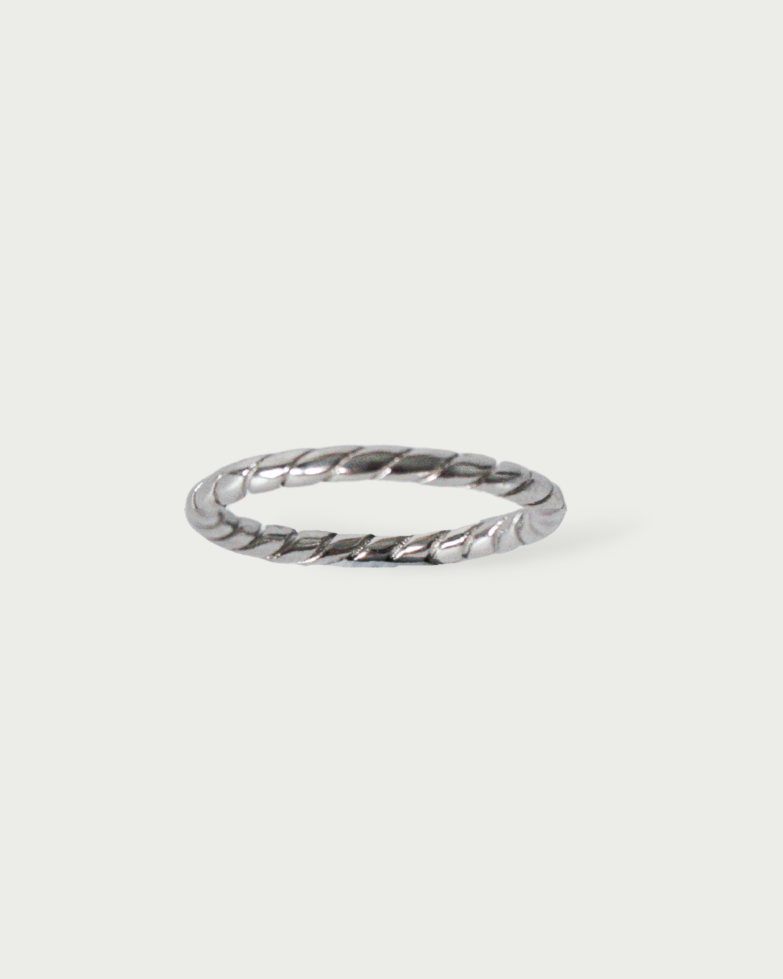 bague argent twisty