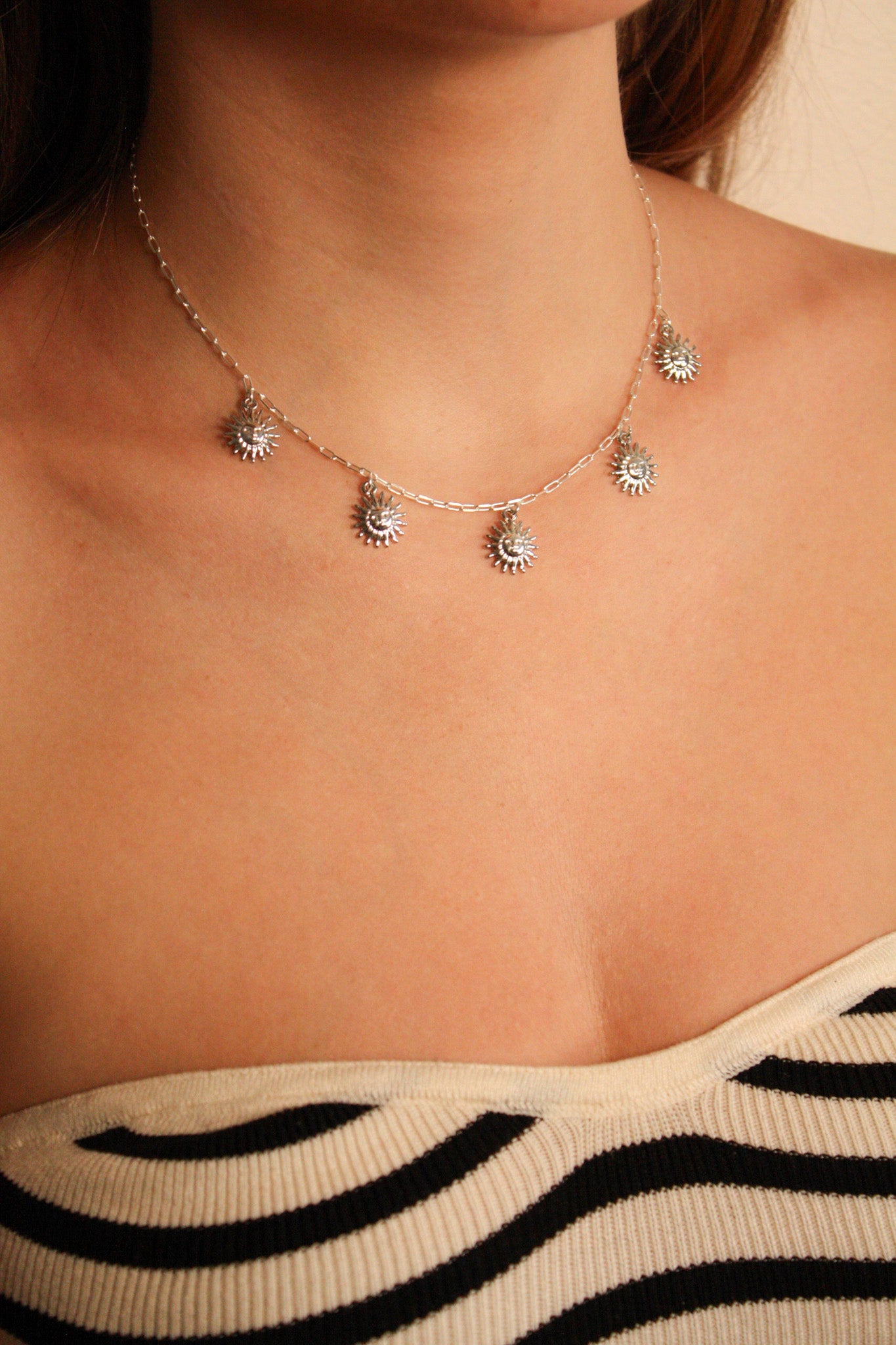 collier capri argent porte