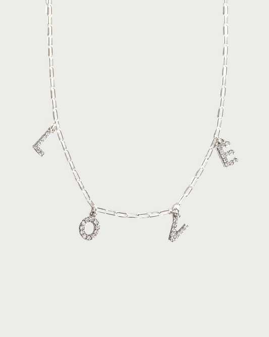 collier love argent